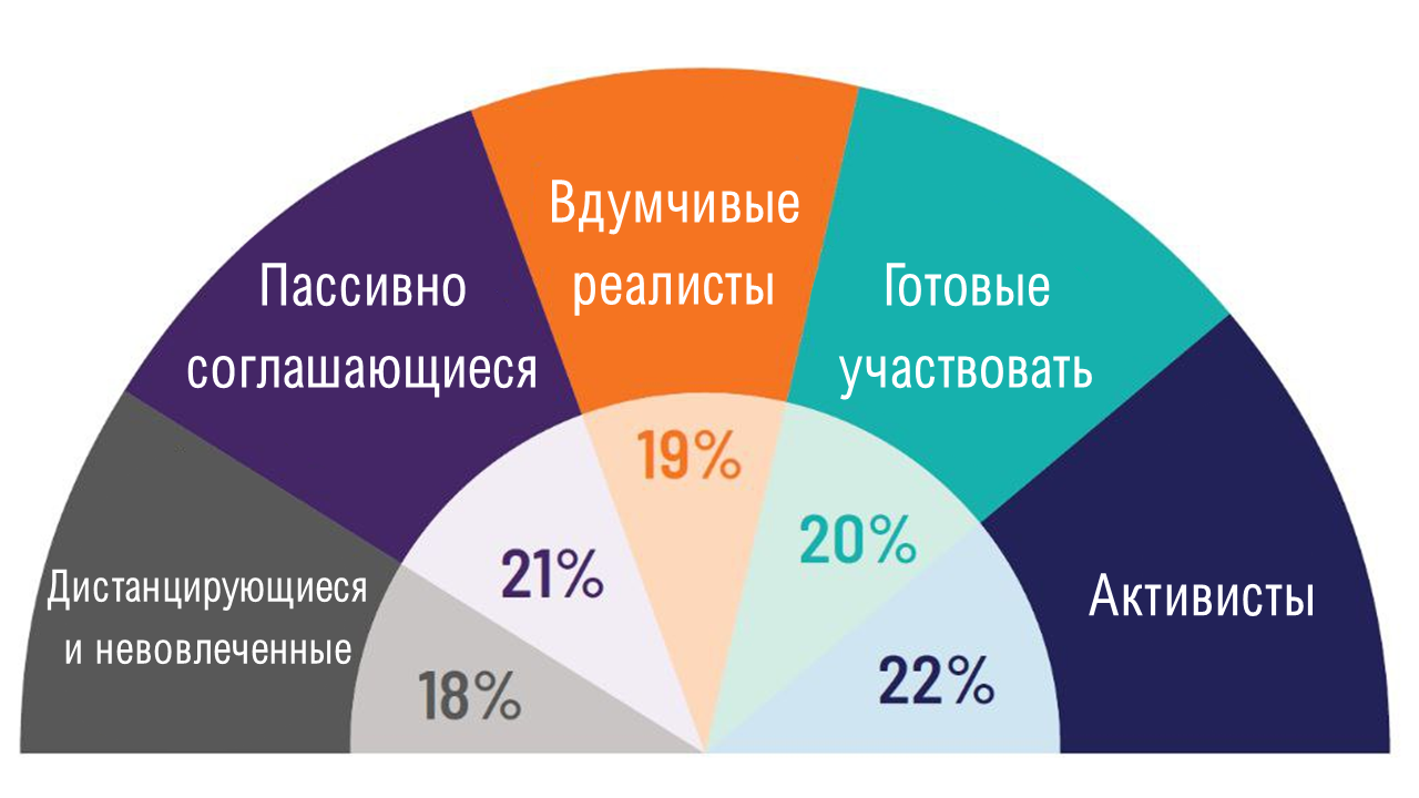 5 основных сегментов